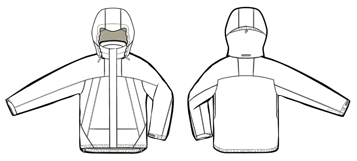 Mens Hooded Windbreaker 1