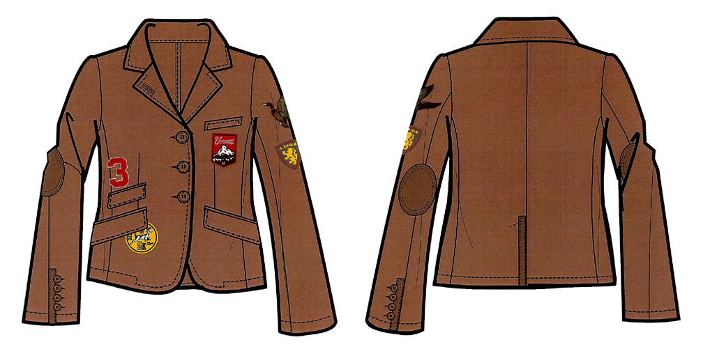 Womens Blazer with Patches 1