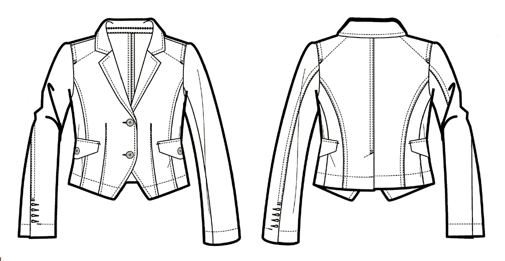 Womens Blazer Showing Details 1