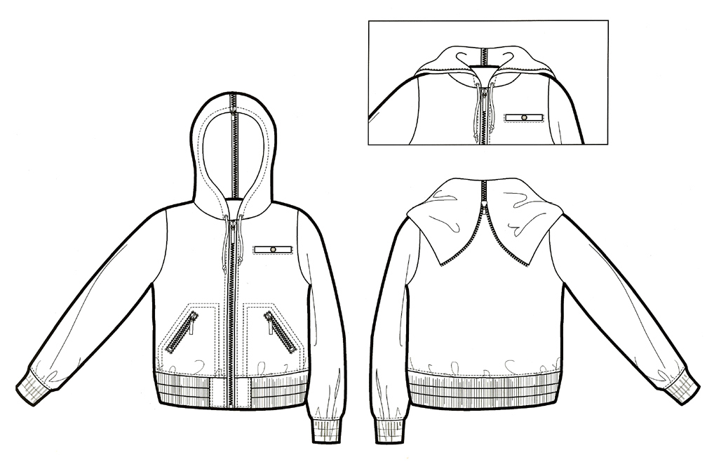 Womens Hooded Jacket 1