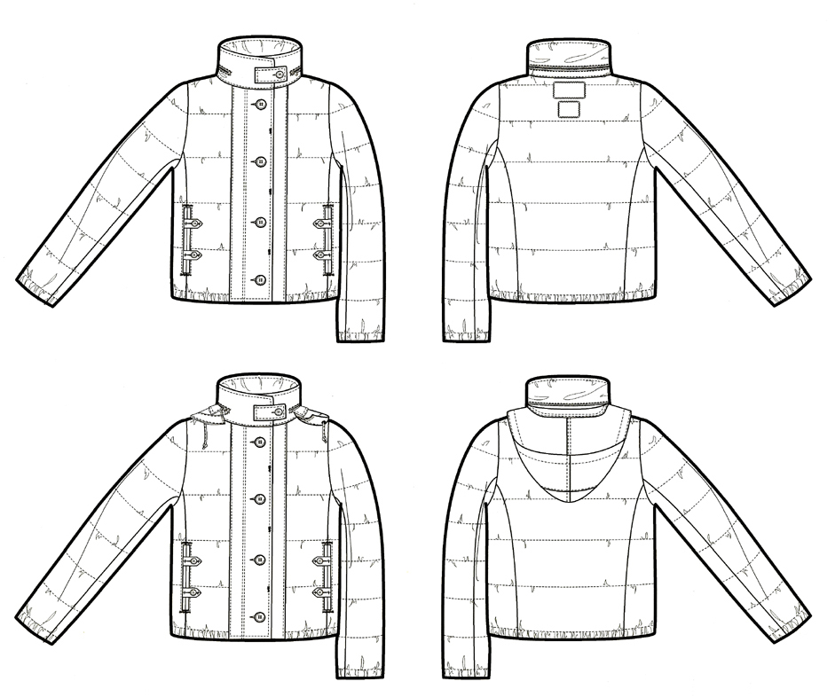 Womens Puffer Short Jacket 1