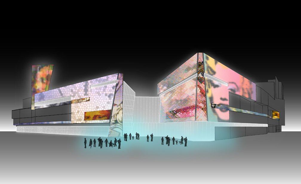 Fontainebleau Exterior LED panels F