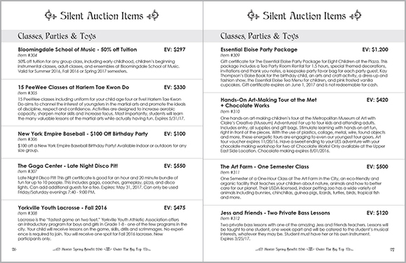 Spring Benefit 2016 Booklet Interior Spread 26