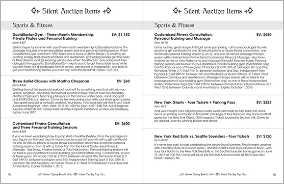 Spring Benefit 2016 Booklet Interior Spread 34