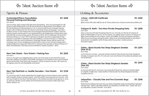 Spring Benefit 2016 Booklet Interior Spread 36