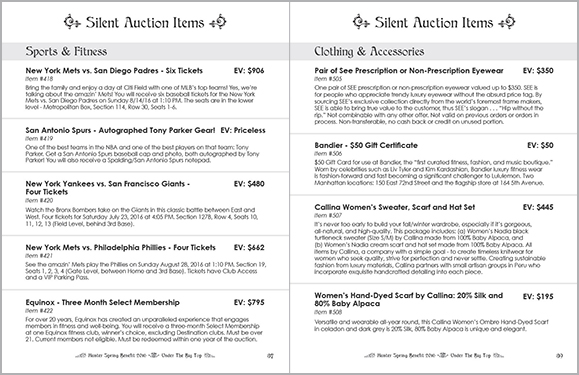 Spring Benefit 2016 Booklet Interior Spread 38