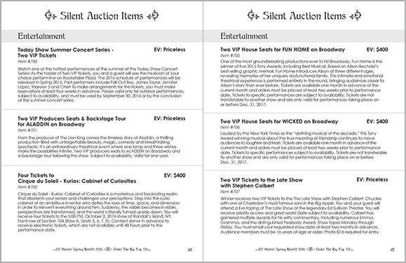 Spring Benefit 2016 Booklet Interior Spread 46