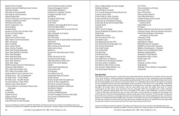 Spring Benefit 2016 Booklet Interior Spread 64