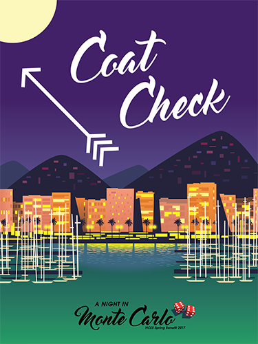 Coat Check Arrow Sign 1 Medium