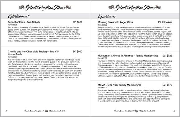 Spring Benefit 2017 Booklet Interior Spread 40