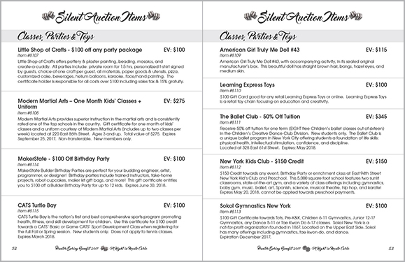 Spring Benefit 2017 Booklet Interior Spread 52