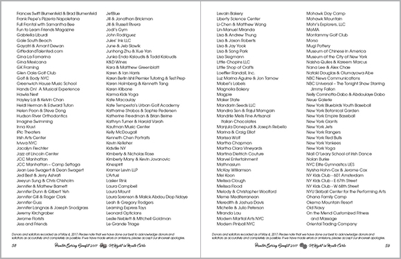 Spring Benefit 2017 Booklet Interior Spread 58