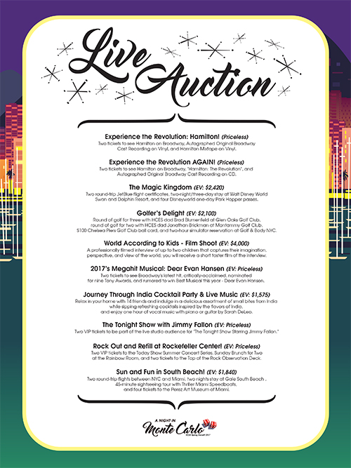 Live Auction Sign Verson 1 Large