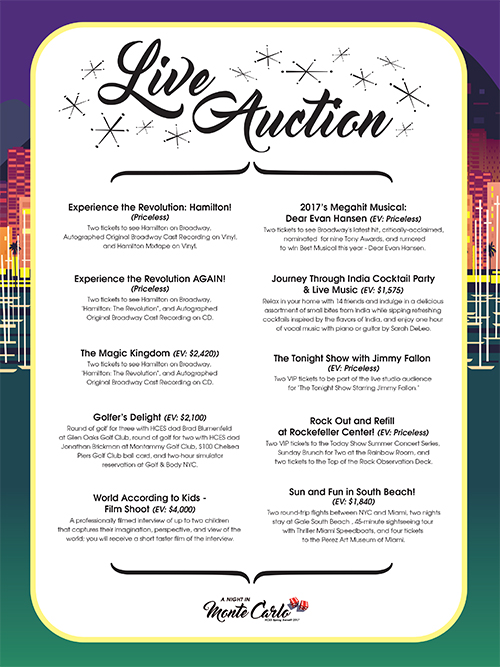 Live Auction Sign Verson 2 Large