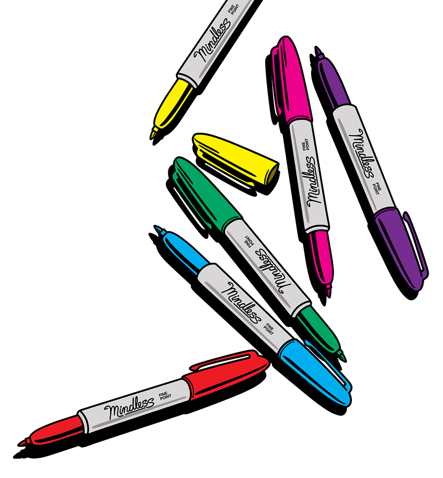 F*$% Machine Sharpie Illustration