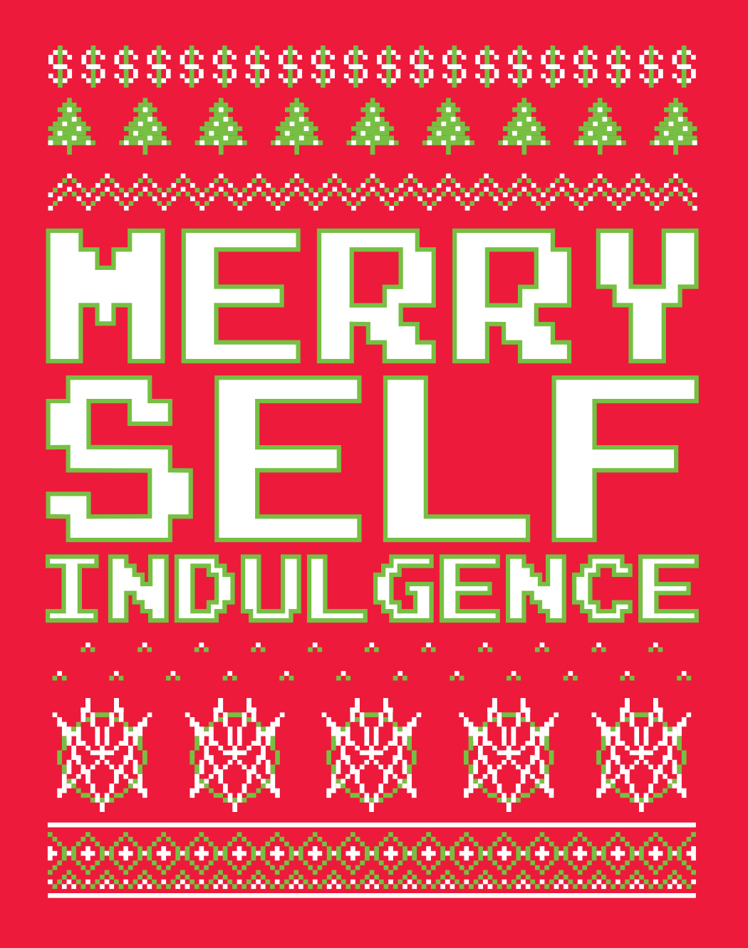 Xmas Sweatshirt Red Graphic