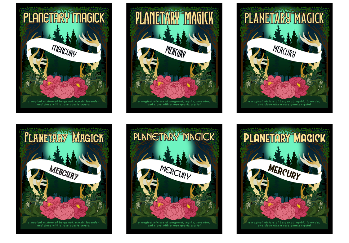 Planetary Magick Botannical Design Font Option 2