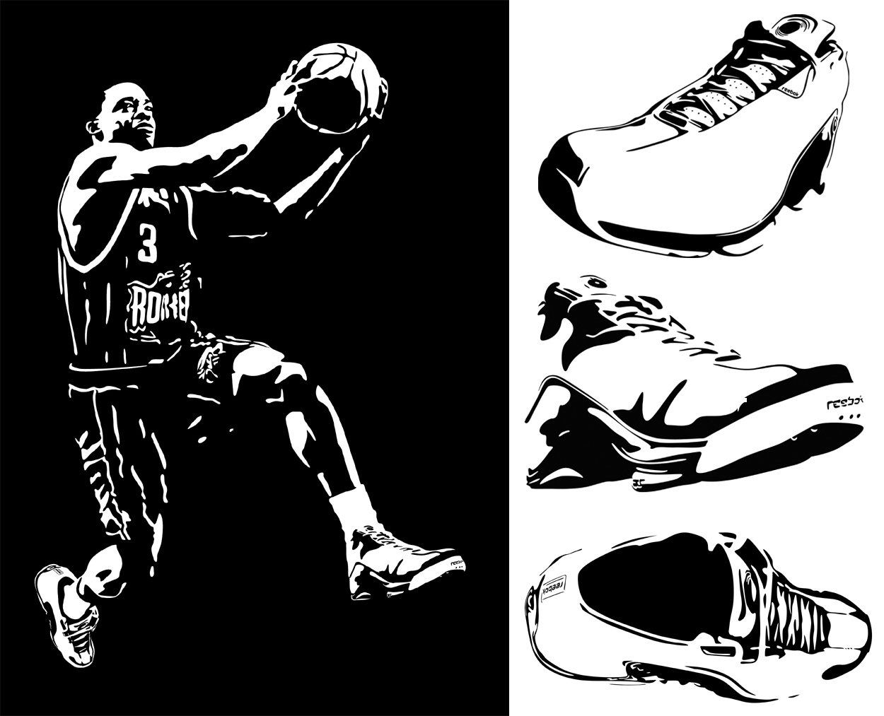 Steve Francis Black and White Ads 3