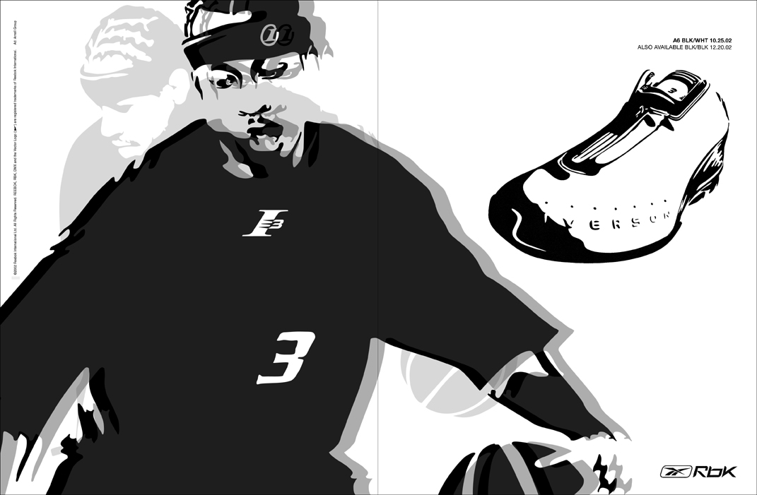 Allen Iverson Black and White Ads 2