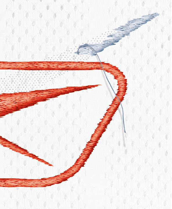 Stitched Reebok Logo 2 Detail