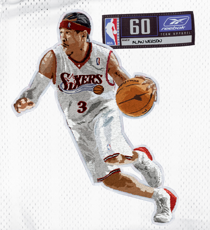 Allen Iverson Stitched Patch
